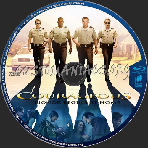 Courageous blu-ray label