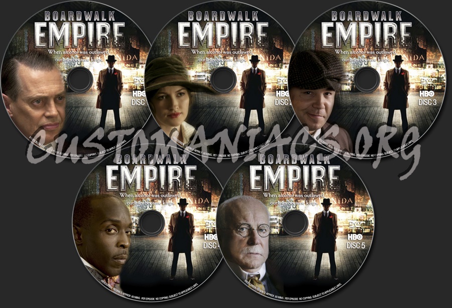 Boardwalk Empire Season 1 dvd label