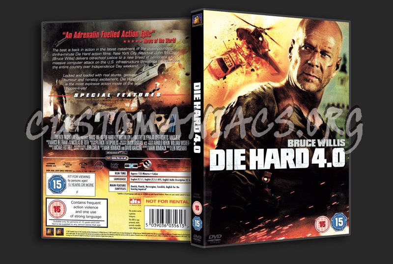 Die Hard 4.0 dvd cover