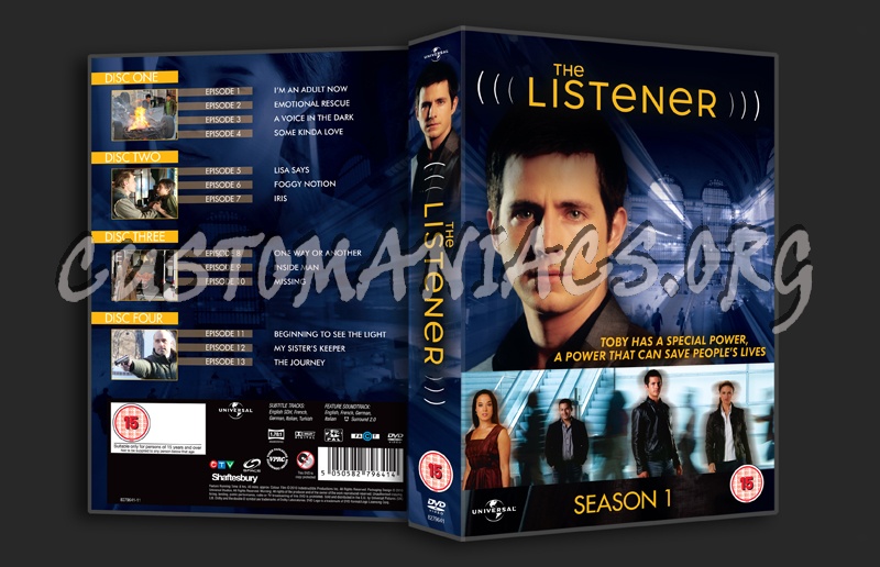 The Listener Season 1 dvd cover