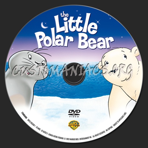 The Little Polar Bear dvd label