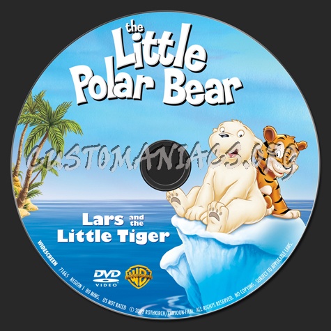 The Little Polar Bear Lars and the little Tiger dvd label