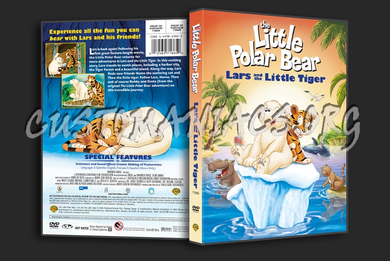 The Little Polar Bear Lars and the little Tiger dvd cover