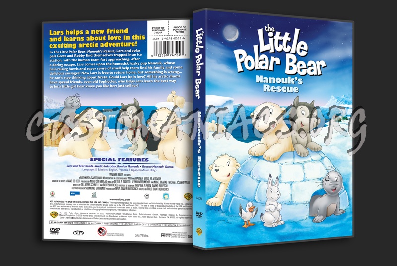 The Little Polar Bear Nanouk's Rescue dvd cover