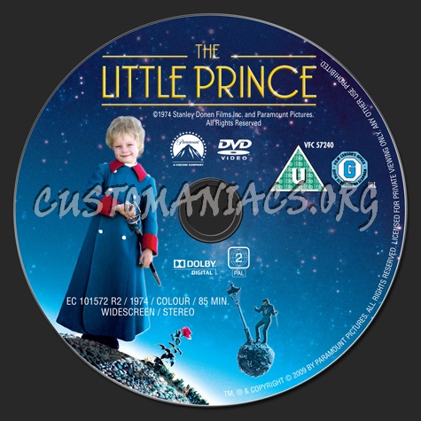 The Little Prince dvd label