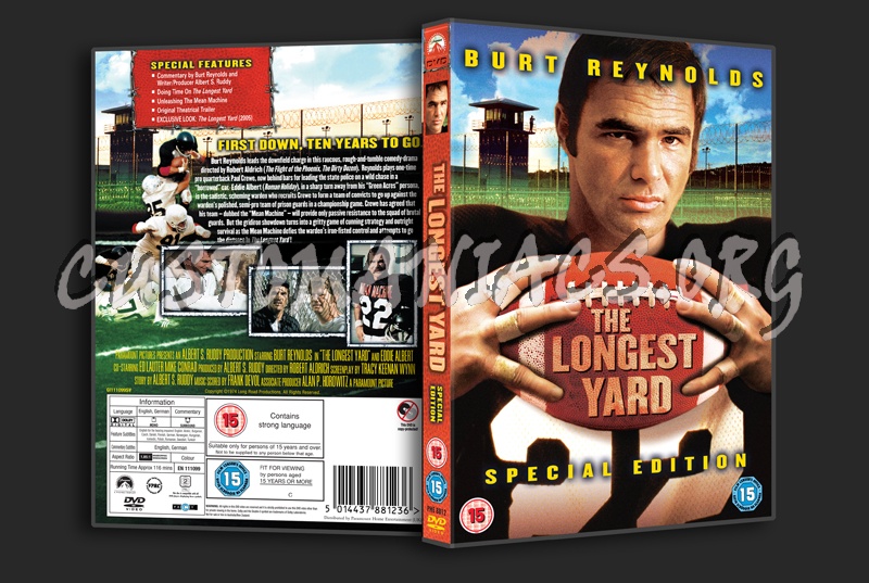 The Longest Yard (1974) dvd cover