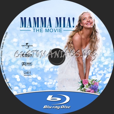 Mamma Mia blu-ray label