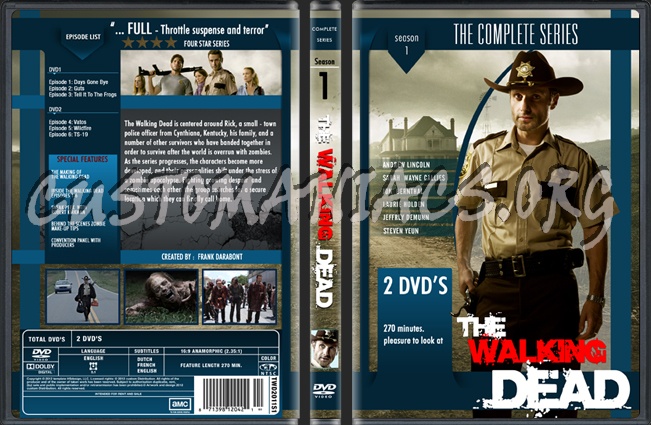 The Walking Dead Season 1 dvd cover