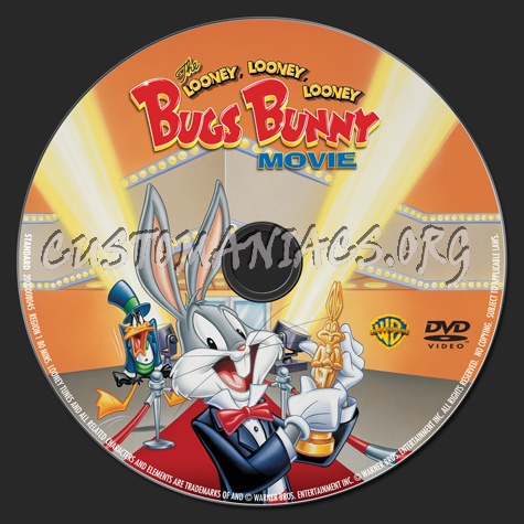 The Looney, Looney, Looney Bugs Bunny Movie dvd label