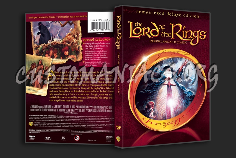 The Lord of the Rings Animated dvd cover