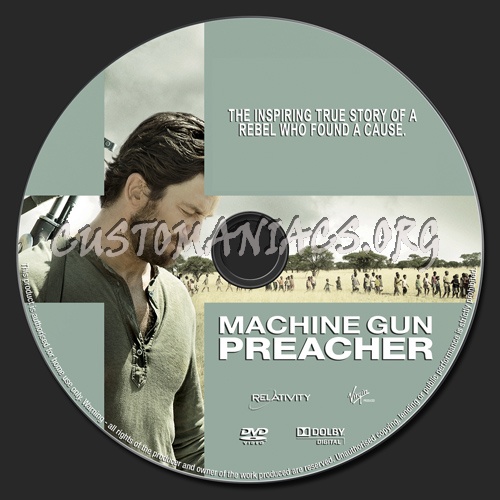 Machine Gun Preacher dvd label