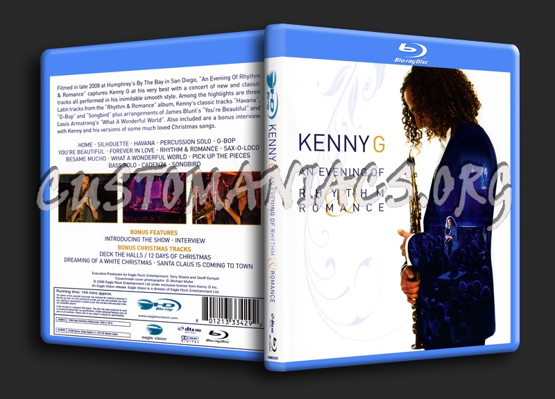 Kenny G - An Evening of Rhythm & Romance blu-ray cover