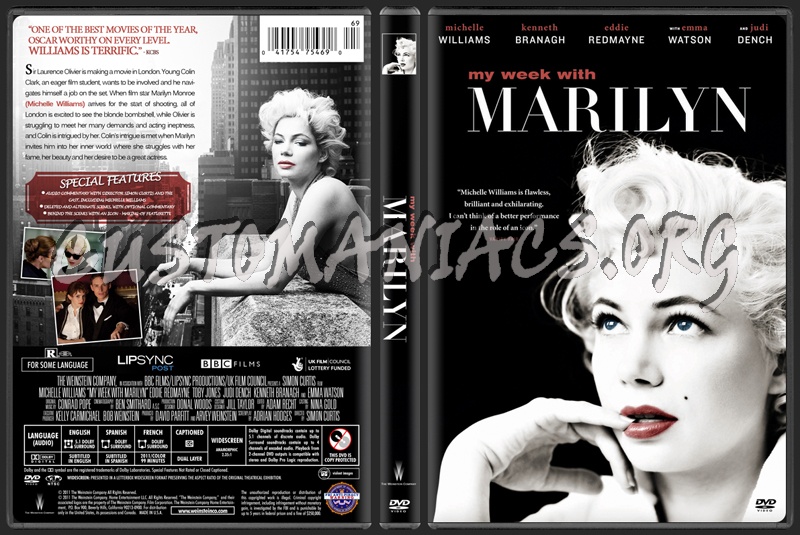 My Week with Marilyn dvd cover