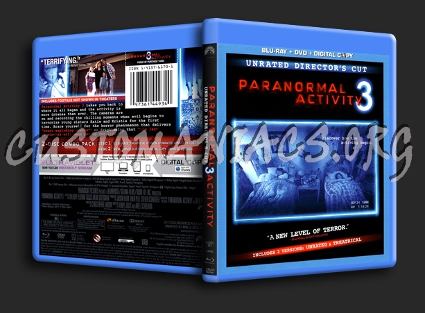 Paranormal Activity 3 blu-ray cover