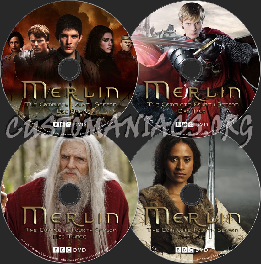 Merlin Season 4 dvd label