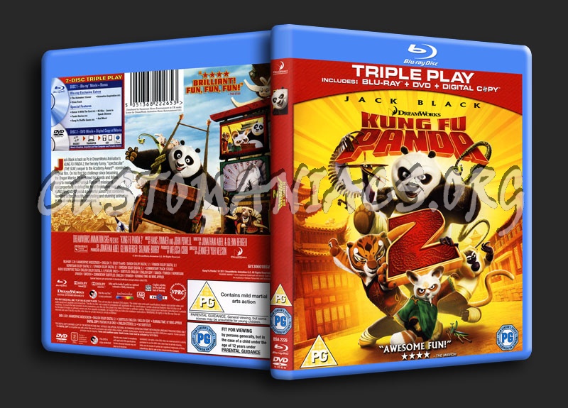 Kung Fu Panda 2 blu-ray cover