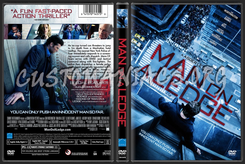 Man On A Ledge dvd cover