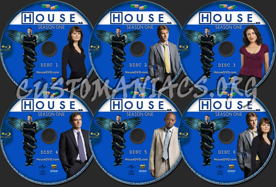 House Season 1 blu-ray label