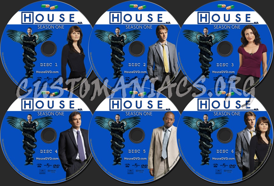 House Season 1 dvd label