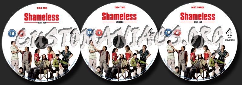 Shameless Series 4 dvd label