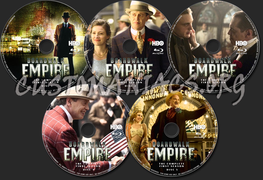 Boardwalk Empire Season 1 blu-ray label