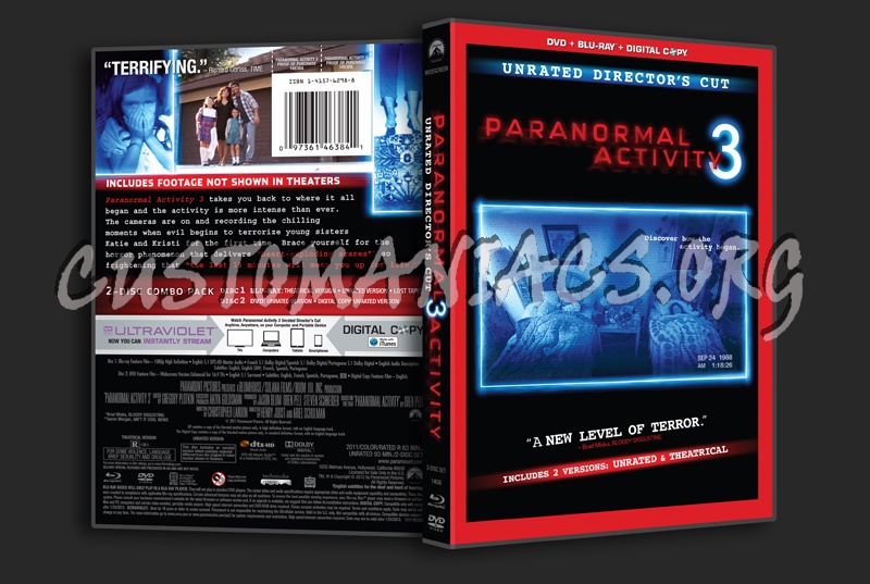 Paranormal Activity 3 dvd cover