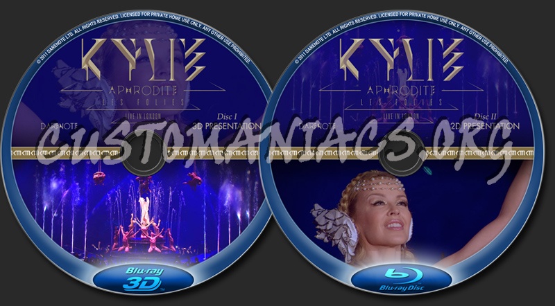 Kylie Aphrodite Les Folies - Live In London blu-ray label