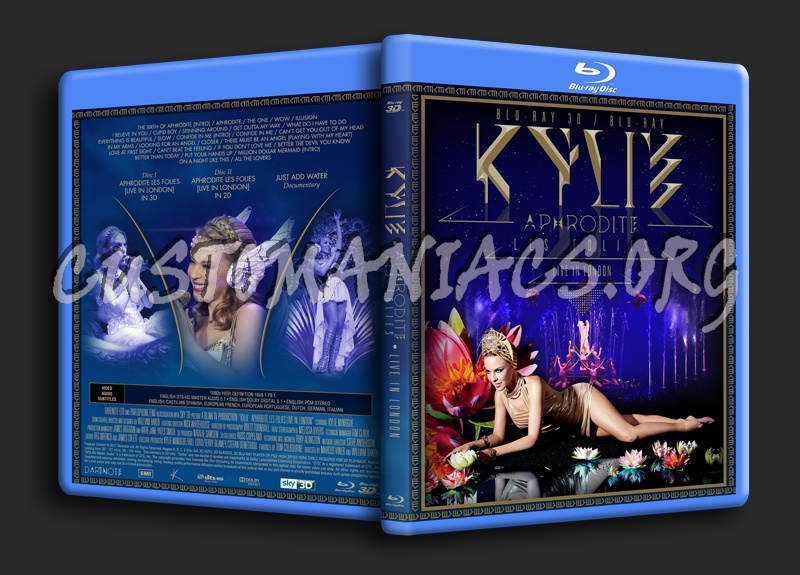 Kylie Aphrodite Les Folies - Live In London blu-ray cover