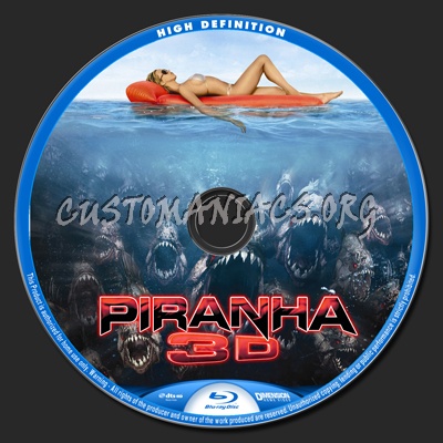 Piranha blu-ray label