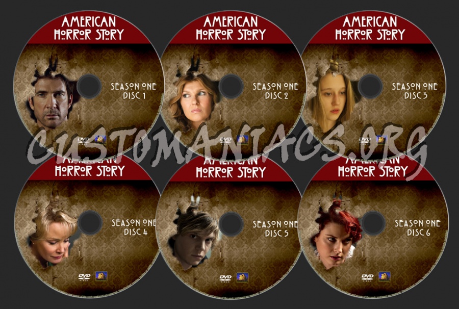 American Horror Story Season One dvd label
