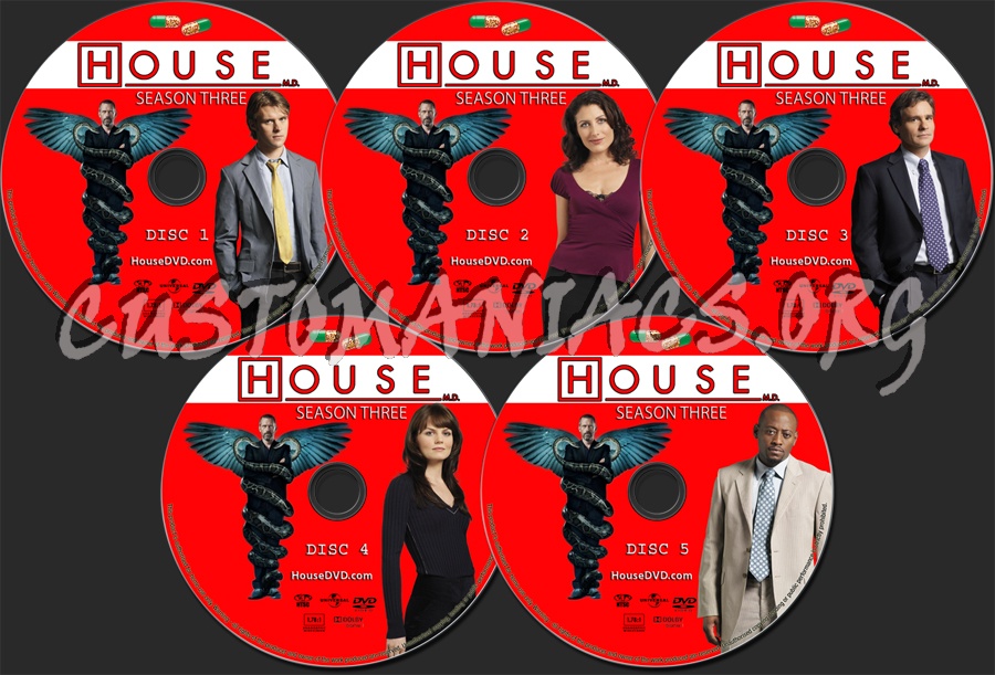 House Season 3 dvd label
