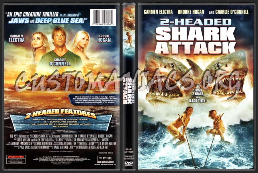 2-Headed Shark Attack dvd cover