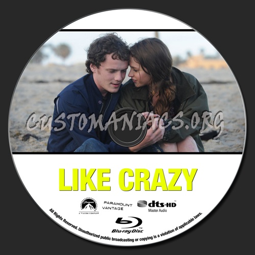 Like Crazy blu-ray label