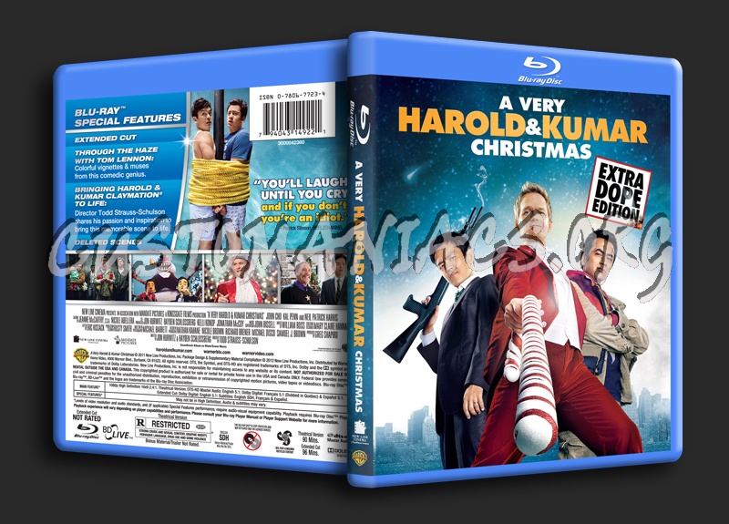 A Very Harold & Kumar Christmas blu-ray cover