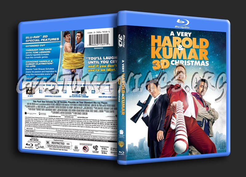 A Very Harold & Kumar 3D Christmas blu-ray cover
