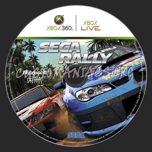 Sega Rally dvd label