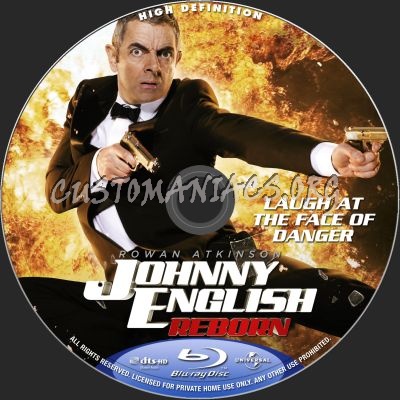 Johnny English Reborn blu-ray label