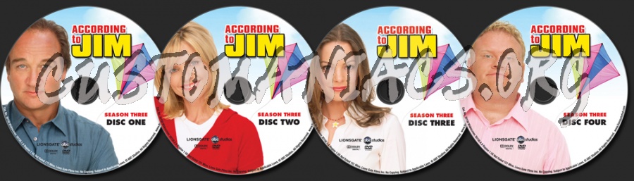 According to Jim Season 3 dvd label