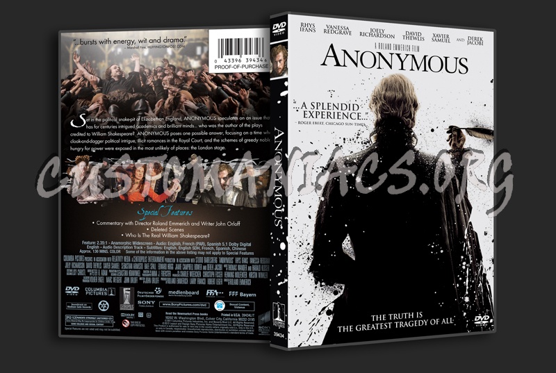 Anonymous dvd cover