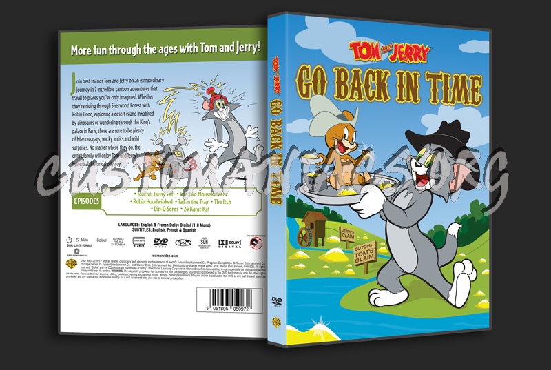 Tom & Jerry Go Back In Time dvd cover