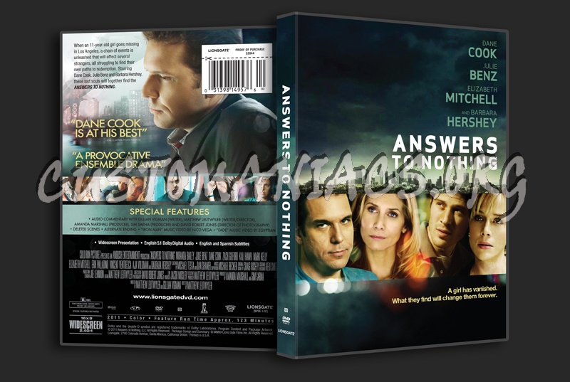 Answers to Nothing dvd cover