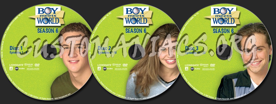 Boy Meets World Season 6 dvd label