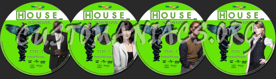 House Season 4 dvd label