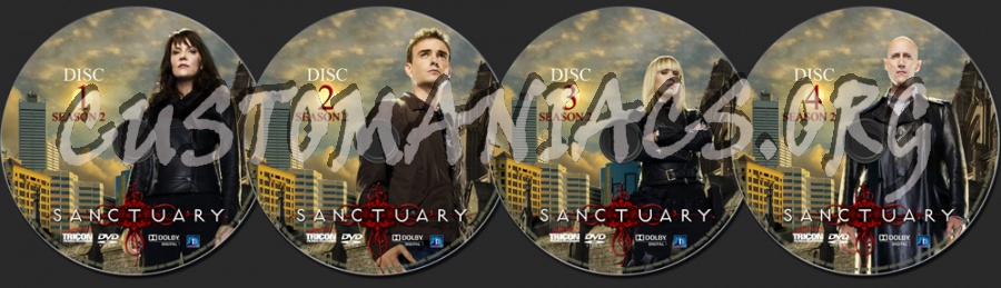 Sanctuary Season 2 dvd label