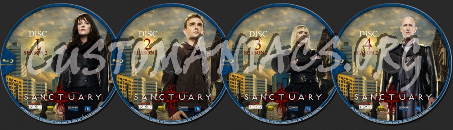 Sanctuary Season 2 blu-ray label