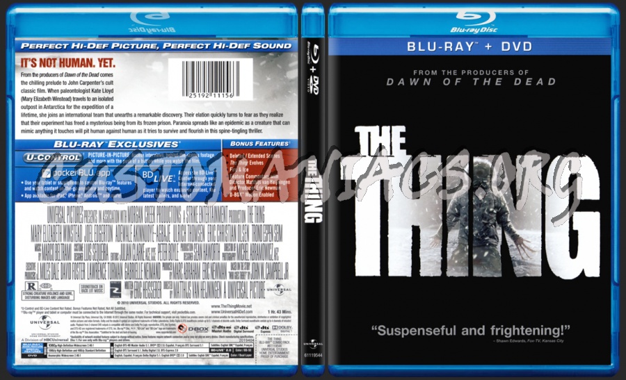 The Thing blu-ray cover