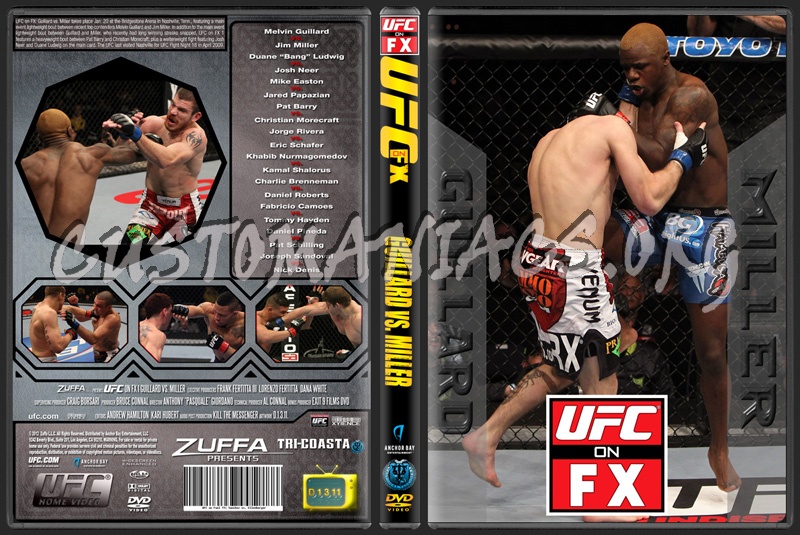 UFC on FX 1 Guillard vs Miller dvd cover