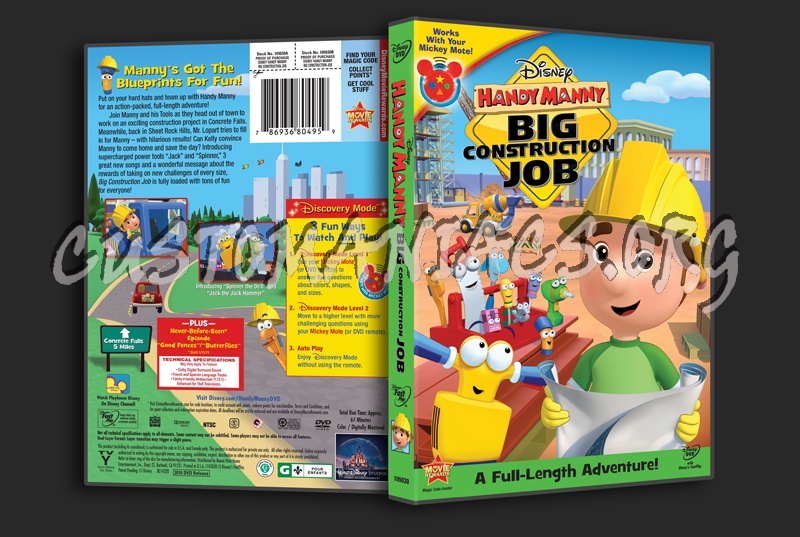 Handy Manny Big Construction Job dvd cover