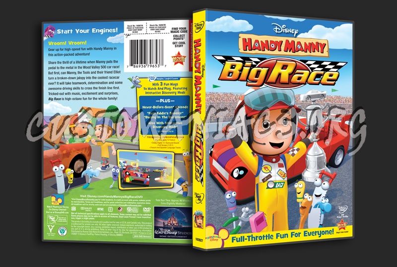 Handy Manny Big Race dvd cover