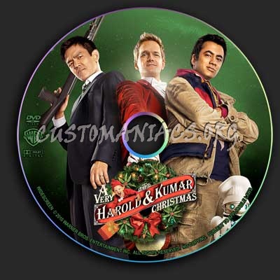 A Very Harold and Kumar Christmas dvd label